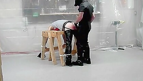 Mailf gets her tight pussy fucked by two guys