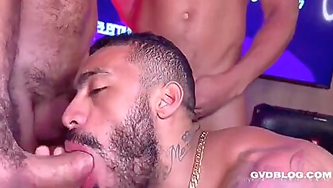 Sexy blonde model fucks her pussy with a ver